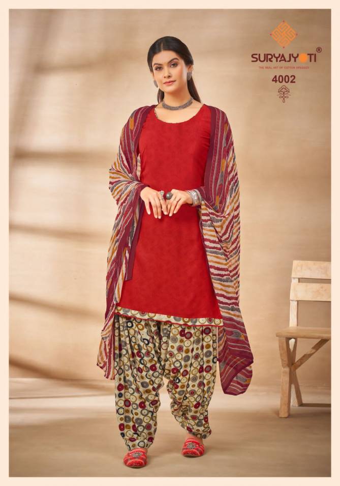 Suryajyoti Gulnar Vol 4 Rayon Printed Dress Material Catalog
